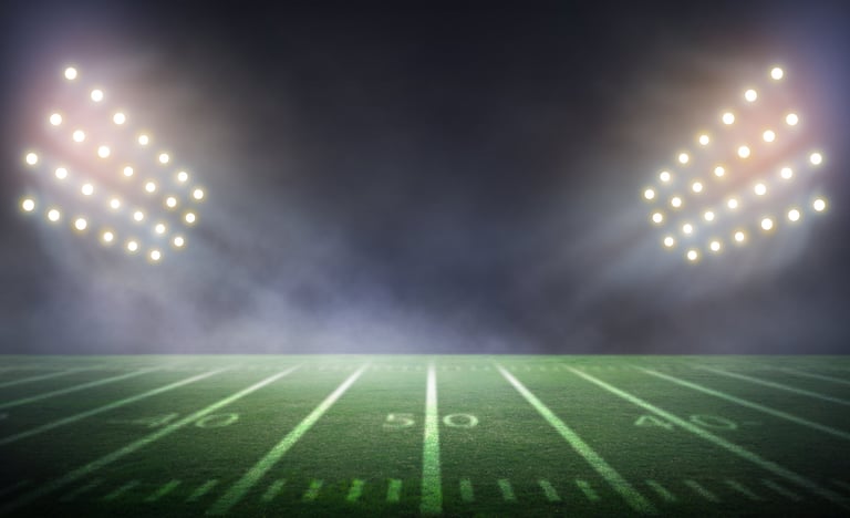 American football stadium illustration