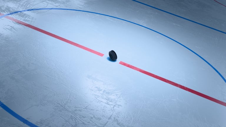 Hockey arena render
